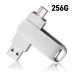 [보스위즈] USB 3.2 C타입 OTG 2in1 유에스비 양면스윙 메모리 벌크형 256G