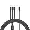 [스마텍] 3IN1 고속충전 멀티케이블 C to C/C/8 STCB-CC8p 1.5m